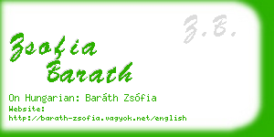 zsofia barath business card